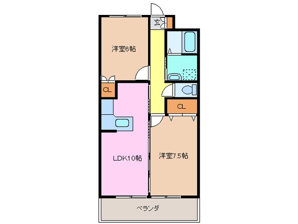 グランシャリオⅠの物件間取画像